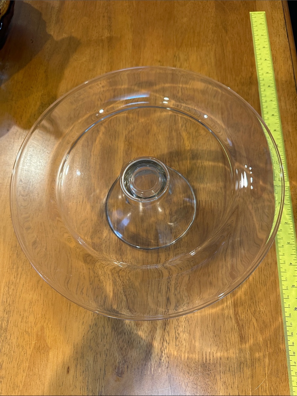 Clear Glass Pedestal Serving Cake Stand.